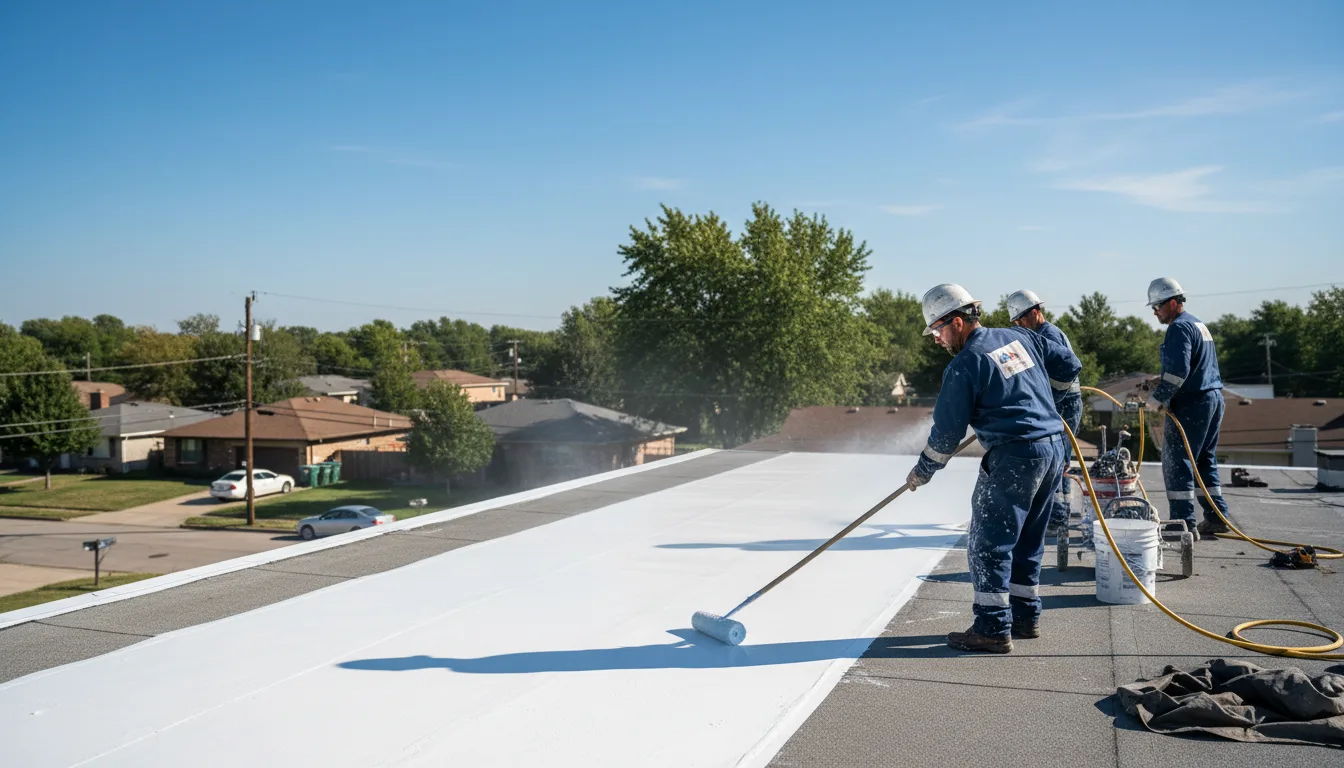 Commercial roof coating in West Henrietta, NY near me